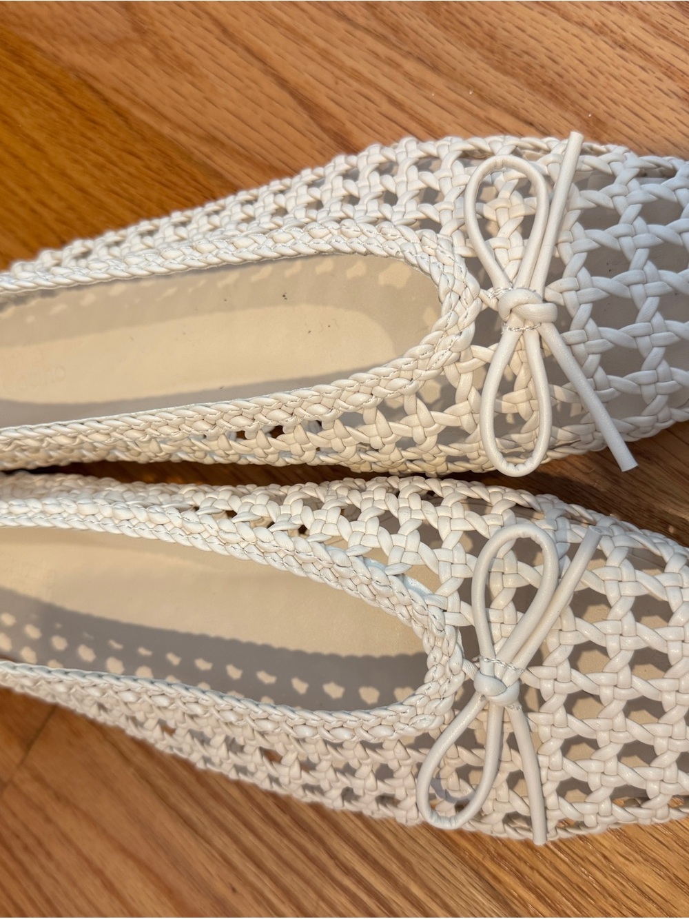Camila Coelho Woven Ballet Flats in Cream - Picture 2 of 5